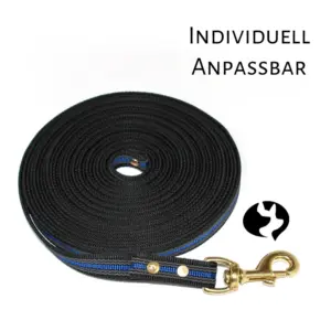 10m Fährtenleine aus 20mm gummiertem Gurtband (fest) - Titelbild
