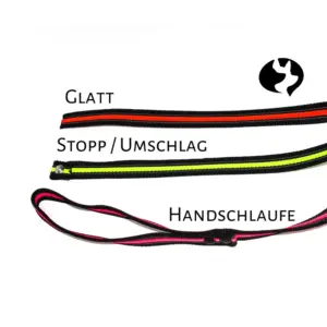 10m Fährtenleine aus 20mm gummiertem Gurtband (mittelfest)