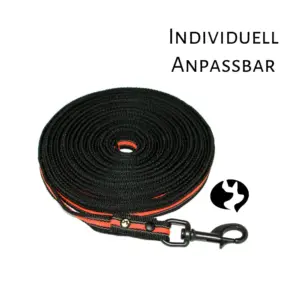 10m Fährtenleine aus 20mm gummiertem Gurtband mittelfest Titelbild