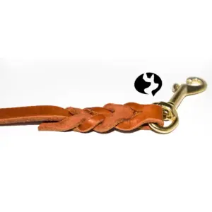 25cm Kurzführer aus 12mm breitem Fettleder mit Längenoption
