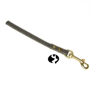 25cm Gurtband-Kurzführer 12mm Baumwolltouch Messing Produktbild